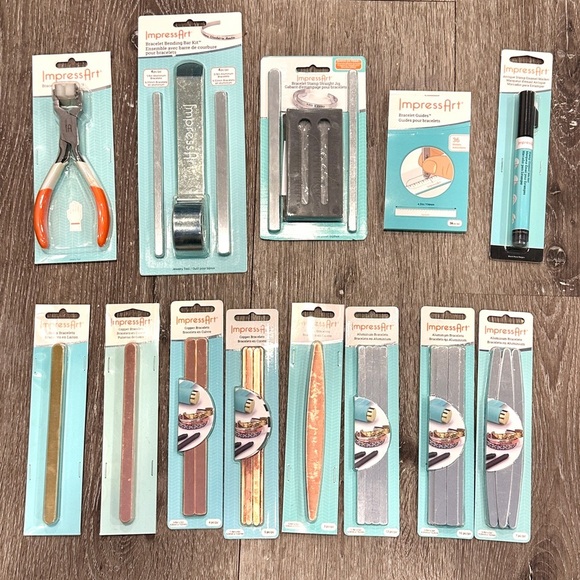 Large Lot of ImpressArt Metal Bracelet Jewlery Making Kit Brand New - Picture 1 of 8